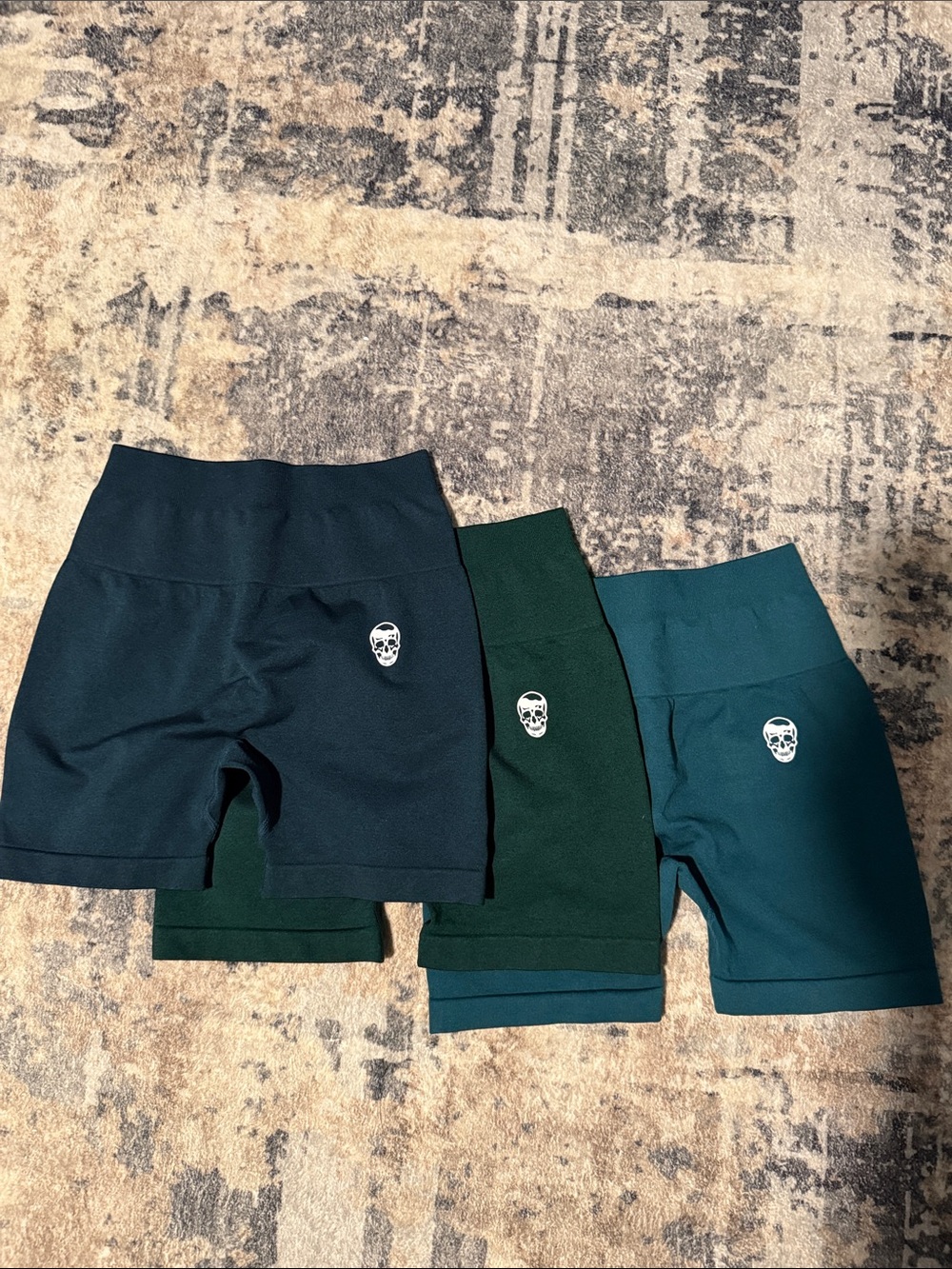 Kids Performance Bike Shorts in Teal, Navy, and Forest Green